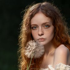 Схема вышивки «Девушка»