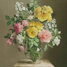 Схема вышивки «Квіти»