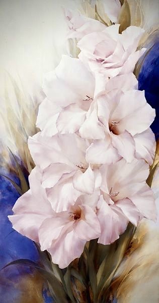 царь-гладиолус - цветы, растения, картина - оригинал