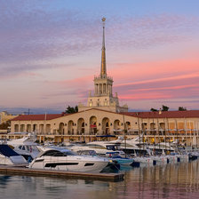 Схема вышивки «Морвокзал_pink_250»