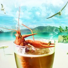 Схема вышивки «Летом на море»