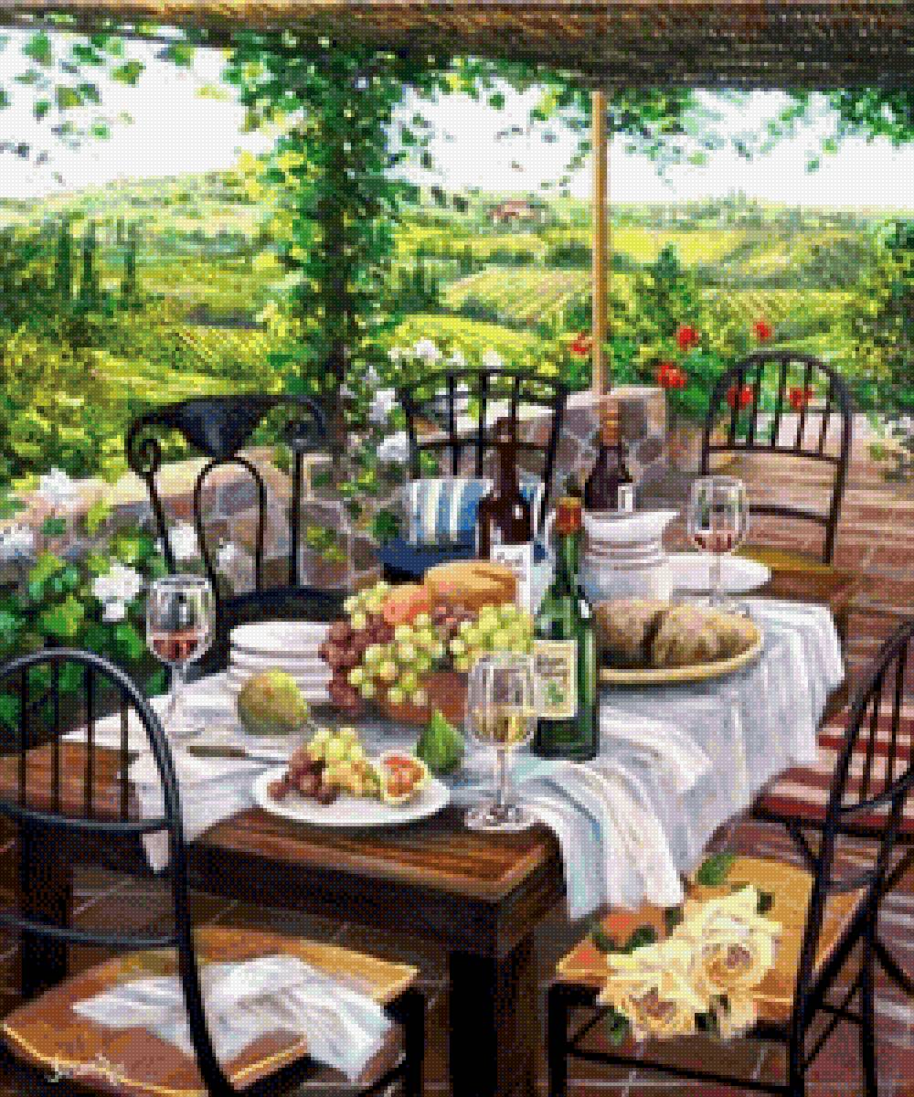 Вино - вино, виноград, беседка - предпросмотр