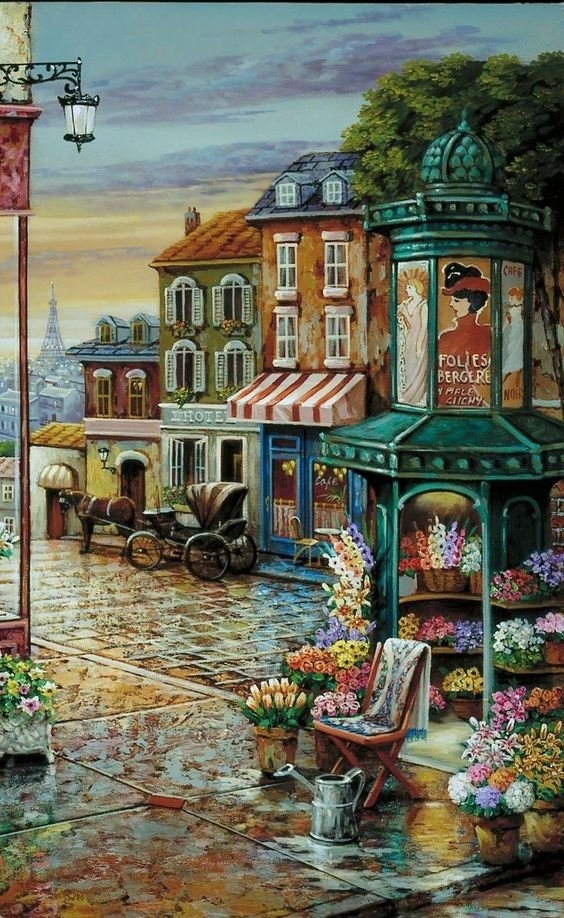 Улица - улица, город, цветы - оригинал