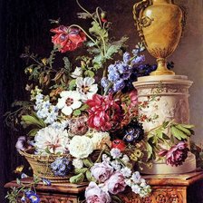 Схема вышивки «Корнелис Ван Спаендонк. Натюрморт»