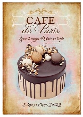 Табличка - на кухню, декупаж, тортик, табличка - оригинал