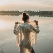 Схема вышивки «Девушка»