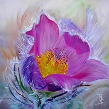 Схема вышивки «цветы, акварель, пнк»