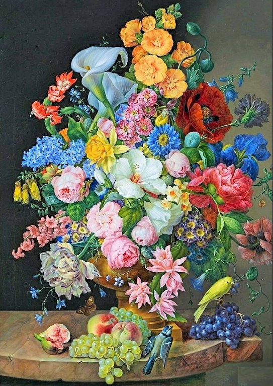 Франц Ксавер Петтер. Натюрморт - натюрморт, франц ксавер петтер - оригинал