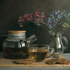 Схема вышивки «Чай с печеньем»