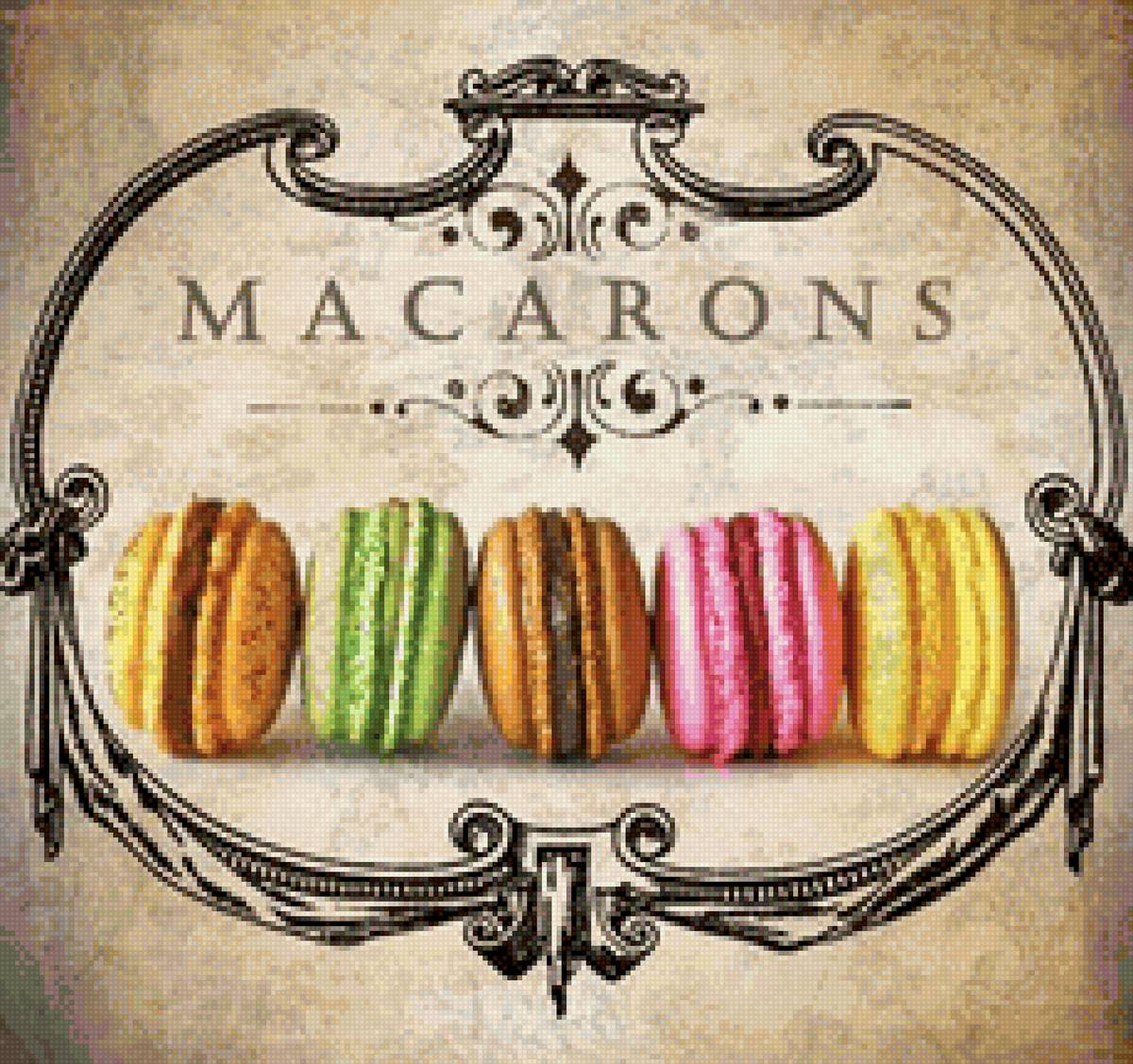 Макарони - печенья, макарони, на кухню - предпросмотр