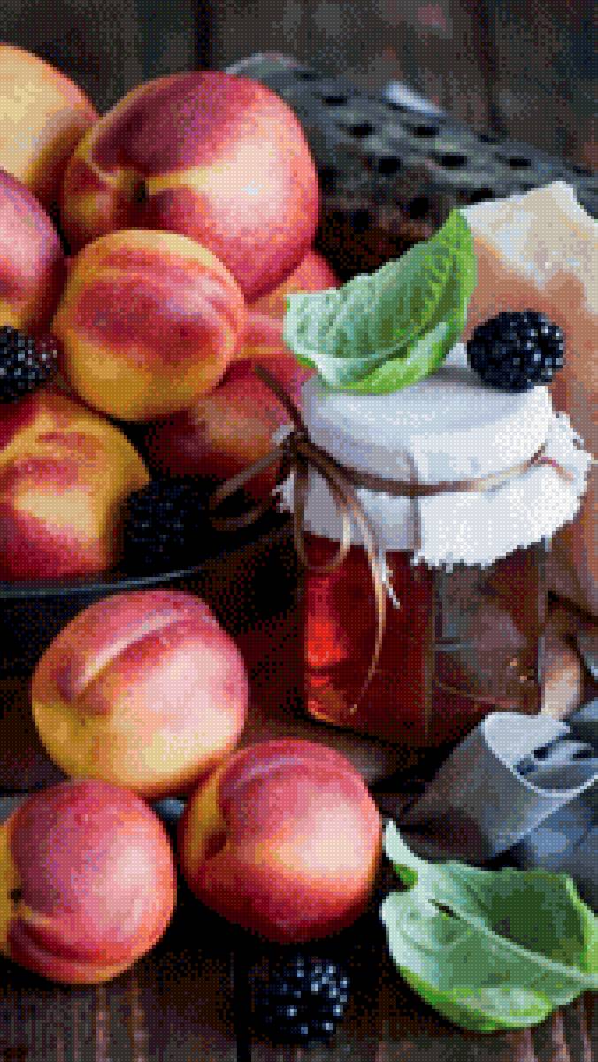 Нектарин - натюрморт, ягоды, еда, нектарин - предпросмотр