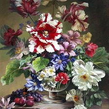 Схема вышивки «пышный букет»