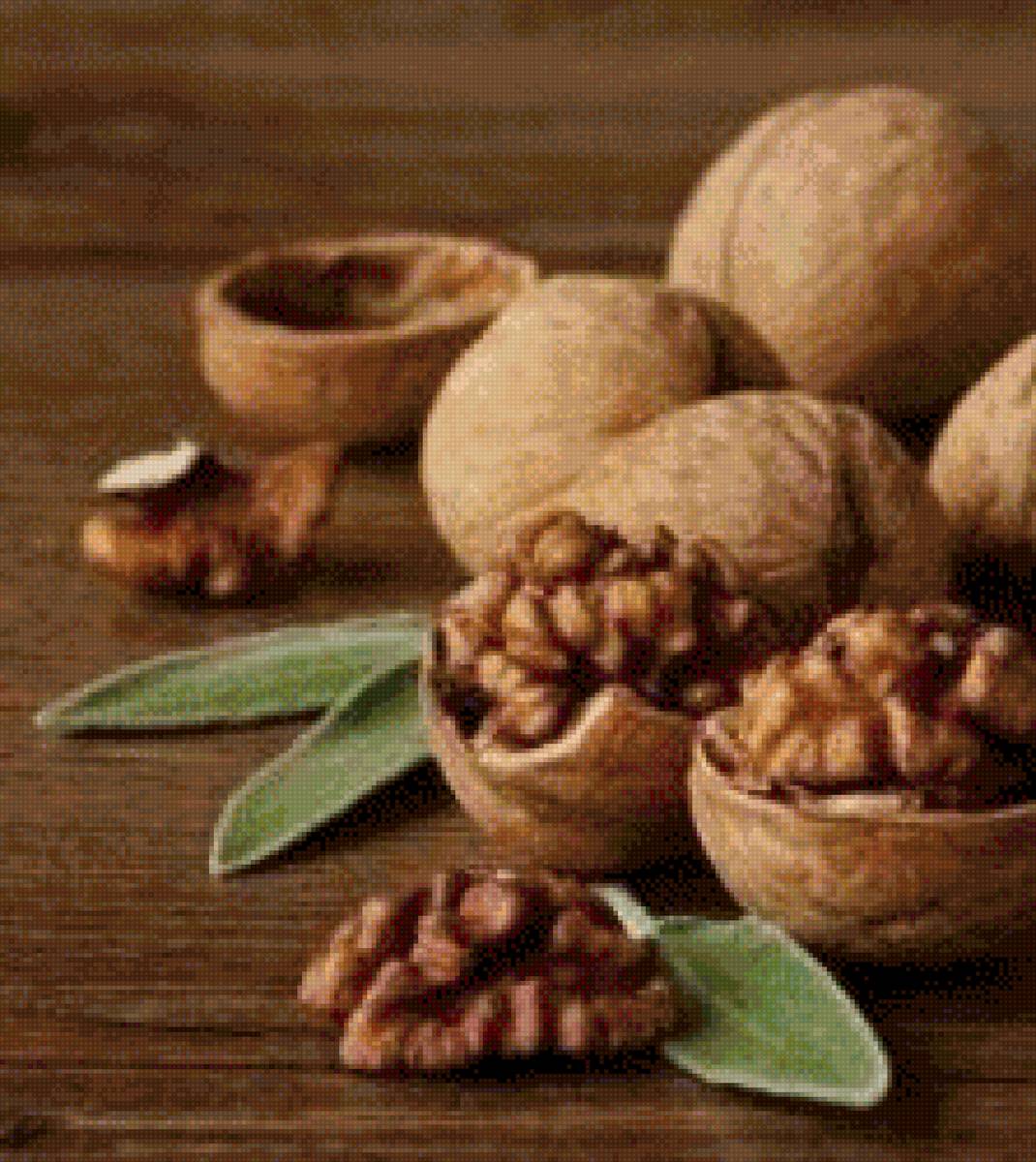 Орехи - еда, орехи, натюрморт - предпросмотр