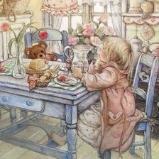 Схема вышивки «niños»