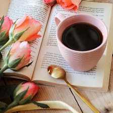 Схема вышивки «Кофе»