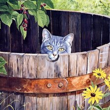 Схема вышивки «Прятки»