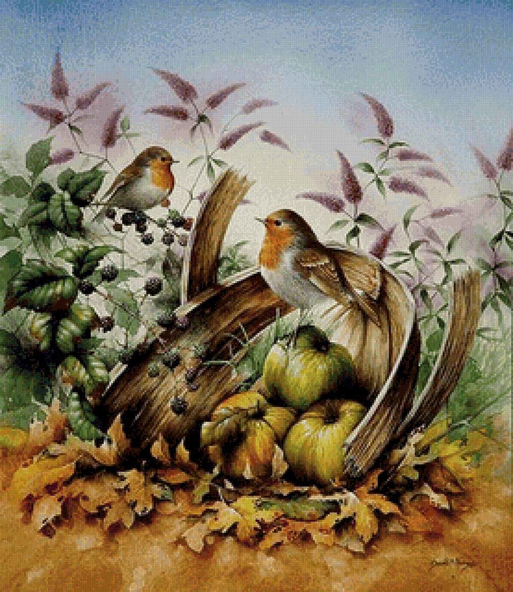 Осень - птицы, овощи, осень - предпросмотр