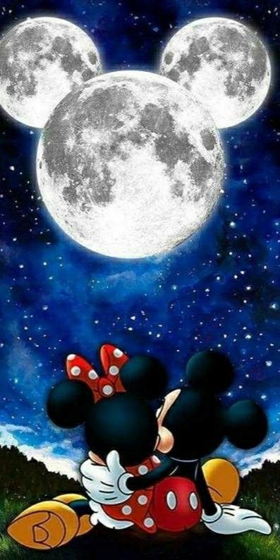 Луна - луна, микки маус - оригинал