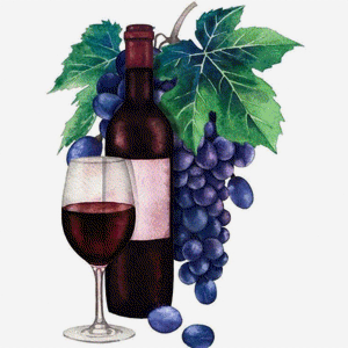 Виноградное вино - виноград - предпросмотр
