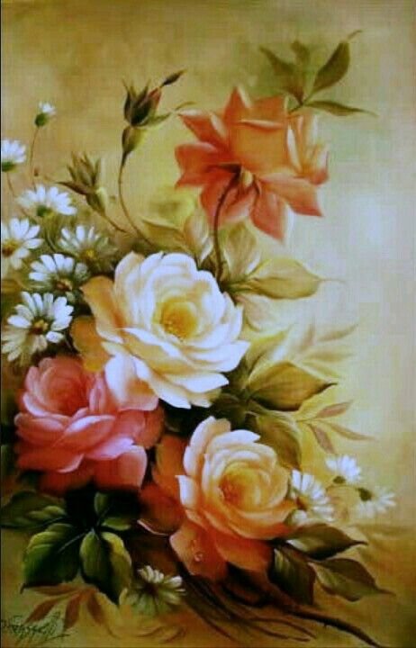 Натюрморт "Розы" - рисунок, розы, цветы, натюрморт, акварель - оригинал
