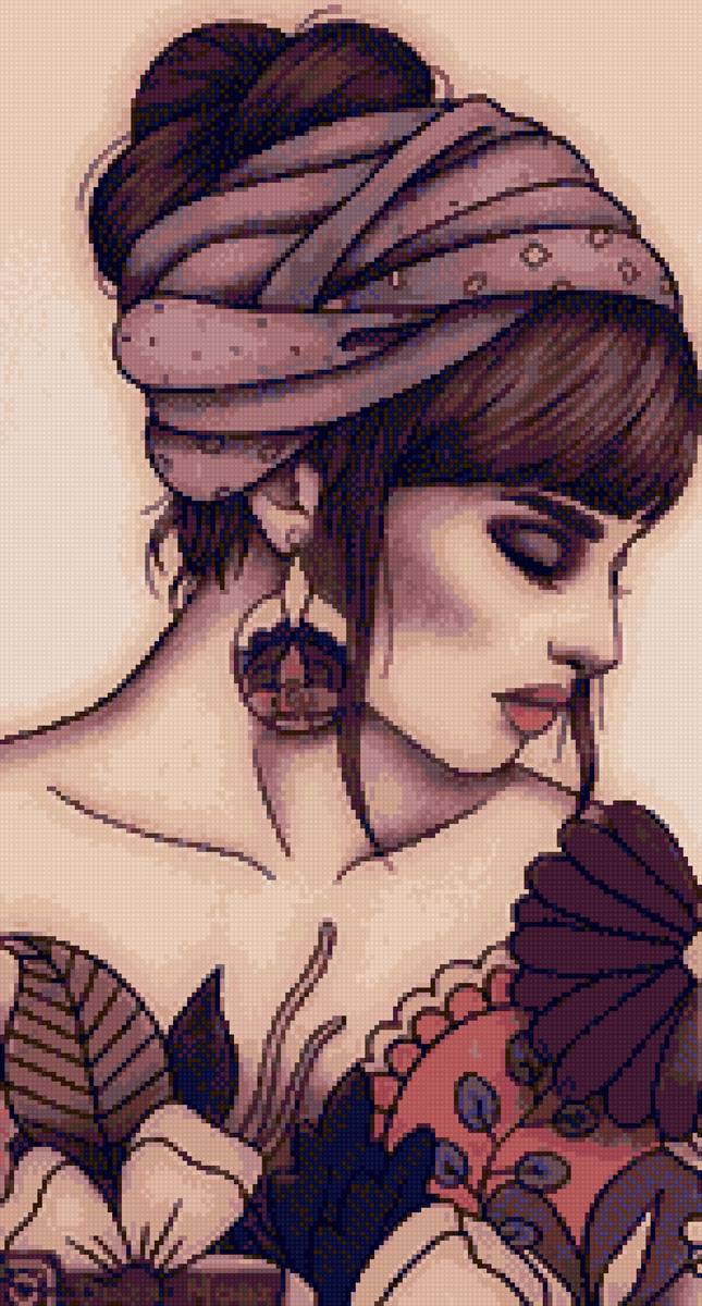 Портрет девушки - девушка, dmc, портрет - предпросмотр