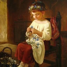 Схема вышивки «Девочка»