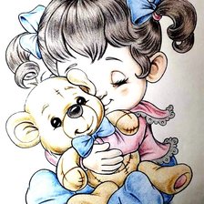 Схема вышивки «девочка»