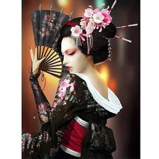 Схема вышивки «японка»