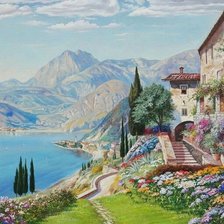 Схема вышивки «Пейзаж»