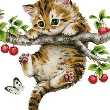 Схема вышивки «Котёнок»