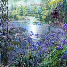 Схема вышивки «Клод Монэ сад в Живерни»