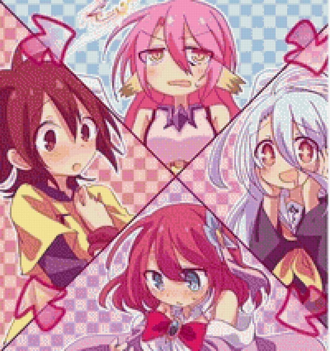 Нет игры нет жизни - джибрил, аниме, стефани, широ, нет игры нет жизни, сора - предпросмотр