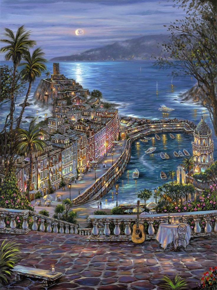 Испания - путешествие, море, испания, город - оригинал