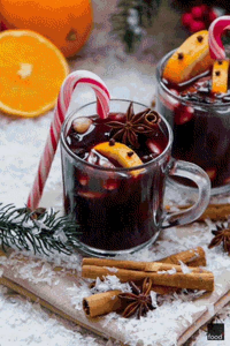 Глинтвейн - новый год, глинтвейн, напиток, корица - предпросмотр