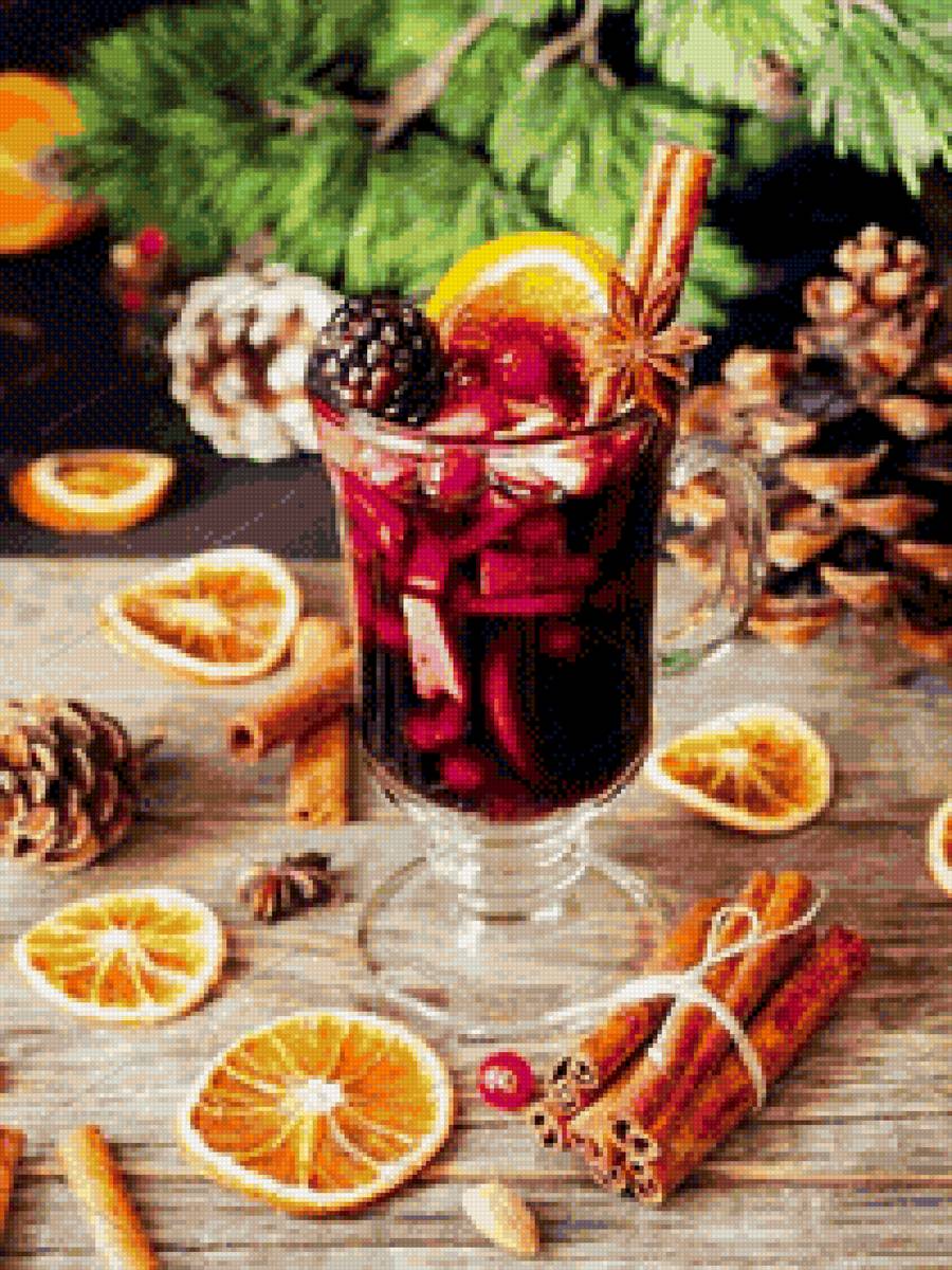 Глинтвейн - глинтвейн, напиток, новый год, корица - предпросмотр