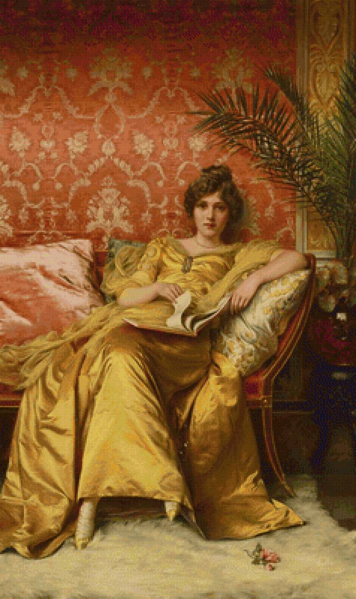 Сулакруа Фредерик "Роза" - dmc, девушка, роза, портрет, картина - предпросмотр