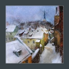 Схема вышивки «Таллин зимой»