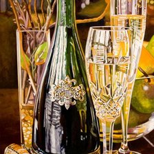 Схема вышивки «День шампанского»