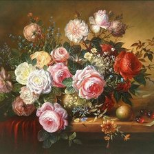 Схема вышивки «Bình hoa màu trầm»