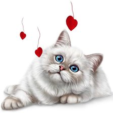 Схема вышивки «Киска»