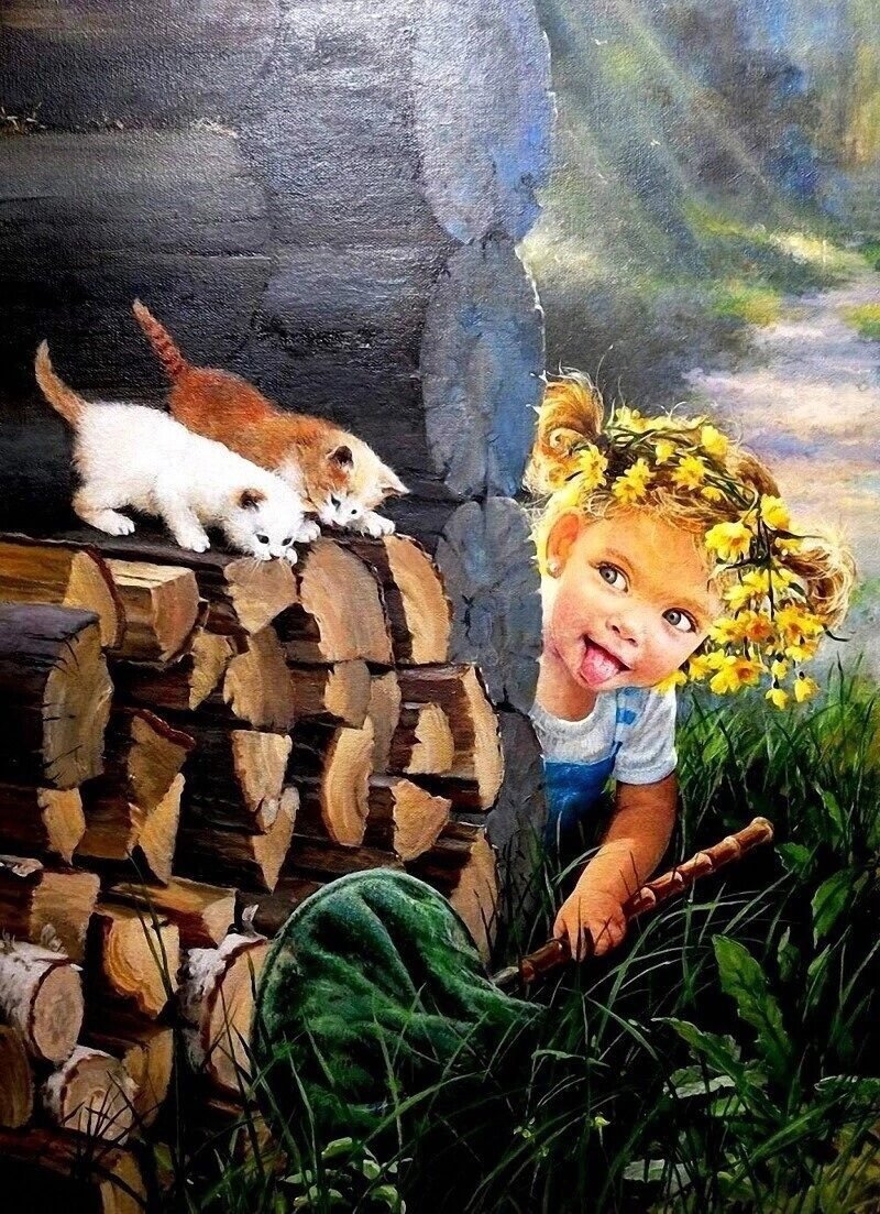 Хитрая «бестия» - игры, детская пора - оригинал