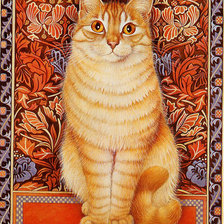 Оригинал схемы вышивки «Пушкинский котик» (№2546764)