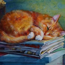 Схема вышивки «Рыжий проказник. Екатерина Роганова»