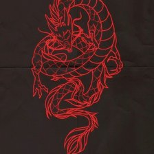 Схема вышивки «Красный дракон»