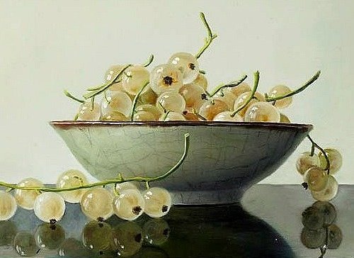 Белая смородина - смородина, блюдо, тарелка - оригинал