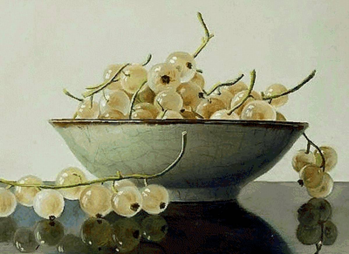 Белая смородина - блюдо, тарелка, смородина - предпросмотр