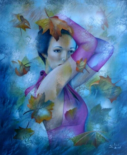 девушка, радость,осень, пнк - оригинал