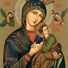 Схема вышивки «n.sra perpetuo socorro»