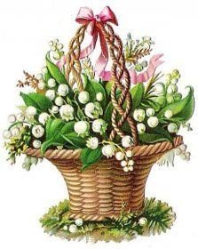Ландыши - букет, корзина, цветы - оригинал