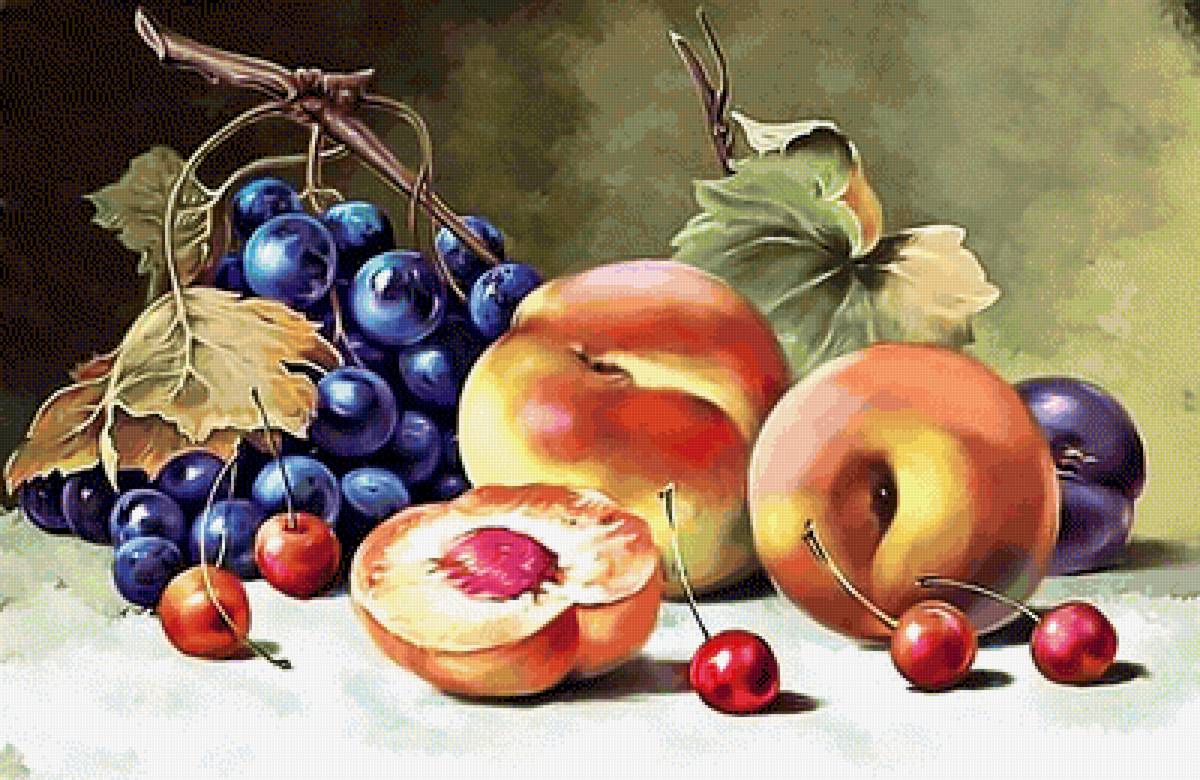 Натюрморт - натюрморт, фрукты. - предпросмотр